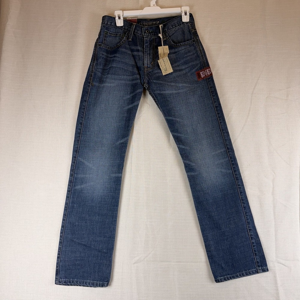 Levi's 539 Vintage Straight Jeans Mens 28x32 Blue Medium Wash Organic Cotton NEW
